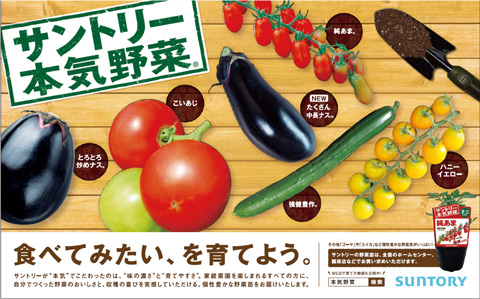 「サントリー本気野菜」が2017年4月22日の読売新聞（朝刊）に掲載されました。